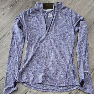 Nike Women's Heathered Purple Long Sleeve Tee